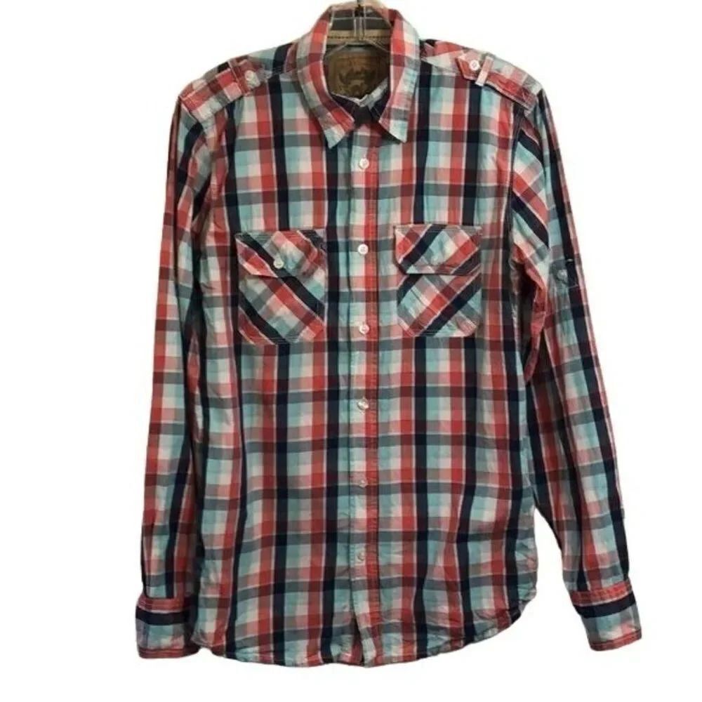 Red Camel plaid shirt,‎ Small